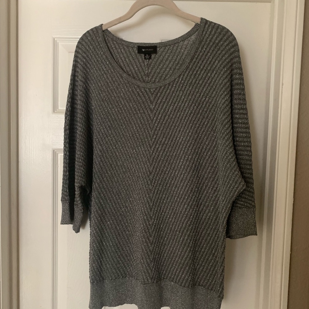 AB Studio Short sleeve blousant sweater